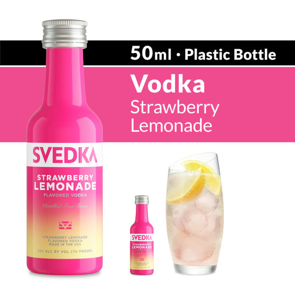 Variety Packs SVEDKA Strawberry Lemonade Flavored Vodka Mini Bottles hero