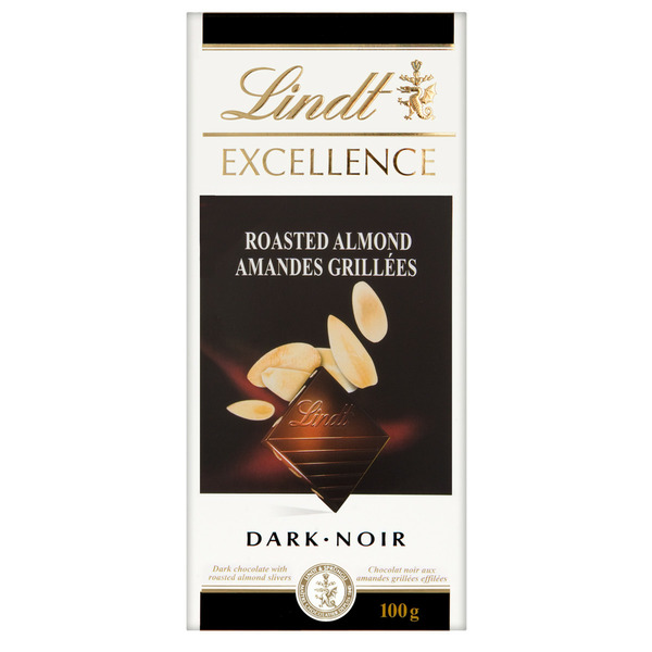 Candy & Chocolate Excellence Roasted Almond Dark Chocolate Bar, 100 Grams hero