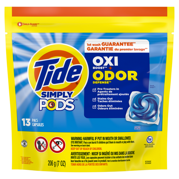 Tide Simply PODS Odor Rescue Laundry Detergent Pacs, Fresh Linen hero