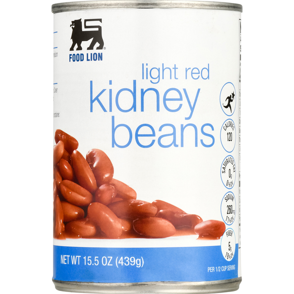 Canned Meals & Beans Food Lion Kidney Beans, Light Red hero