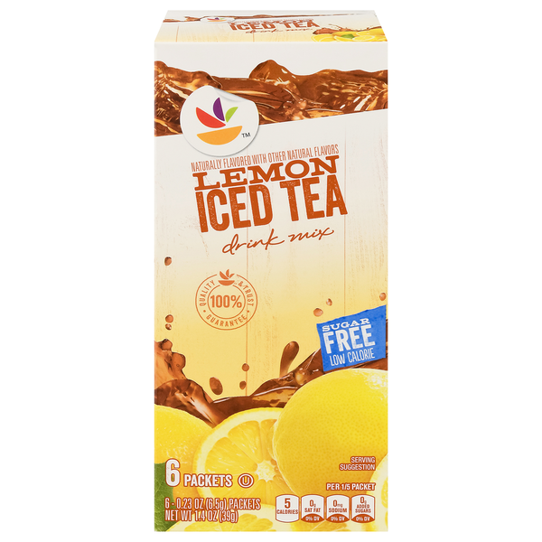 Tea Store Brand Drink Mix, Sugar Free, Lemon Iced Tea hero