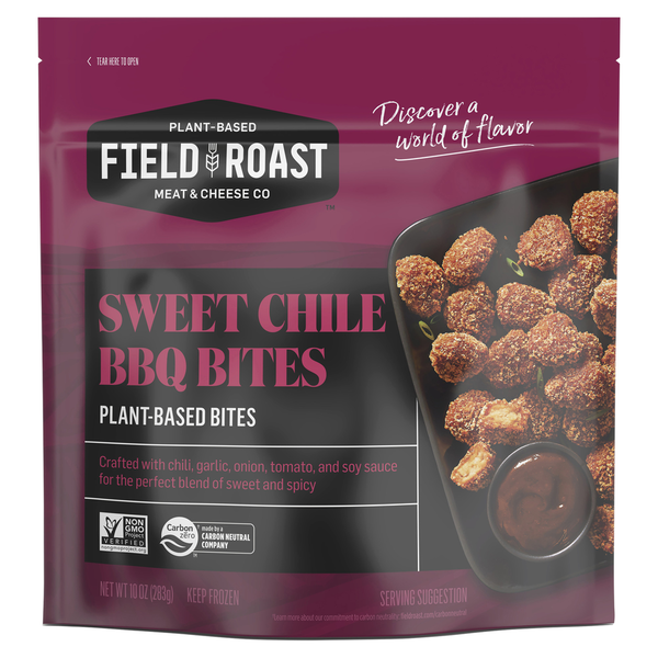 Frozen Appetizers & Sides Field Roast Bites, Plant-Based, Sweet Chile BBQ hero