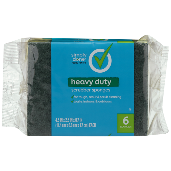 Cleaning Products Simply Done Heavy Duty Scrubber Sponges hero