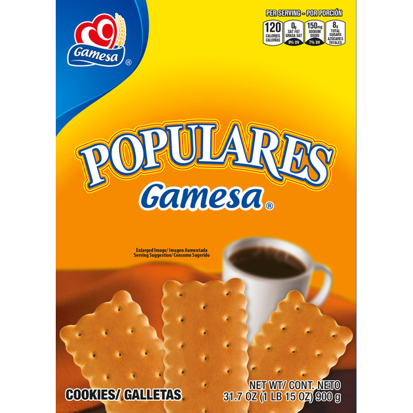 Packaged Cookies Gamesa Cookies, Populares hero