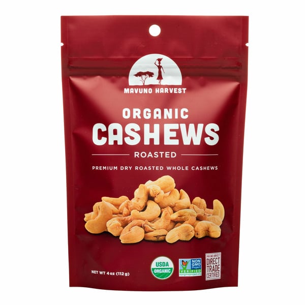 Juice & Nectars Mavuno Harvest Organic Roasted Cashews hero