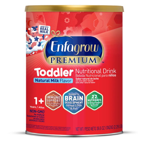 Baby Food & Formula Enfamil® Enfagrow Toddler Nutritional Drink, Omega-3 DHA for Brain Support, Powder Can hero