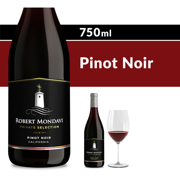 Domestic Pinot Noir Robert Mondavi Private Selection Pinot Noir Red Wine Bottle hero