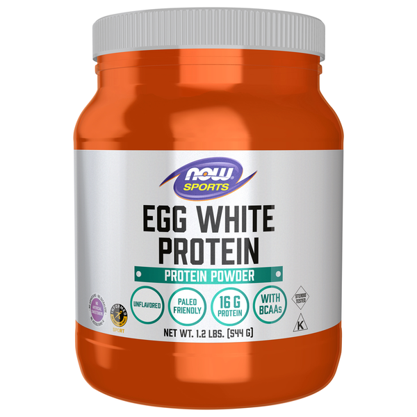 Protein & Meal Replacements NOW Egg White Protein, Unflavored Powder hero