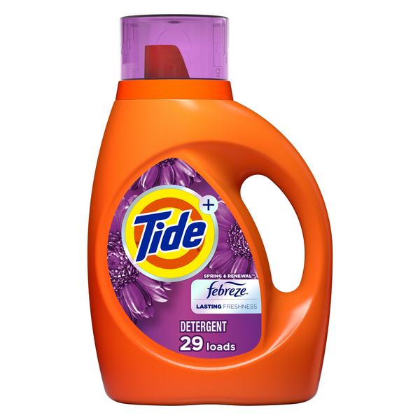 Laundry Tide Plus Febreze Freshness Spring & Renewal HE Turbo Clean Liquid Laundry Detergent hero