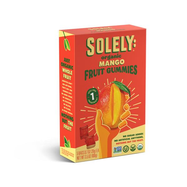 Solely: Whole Fruit Gummies Mango, Organic, Multipack hero