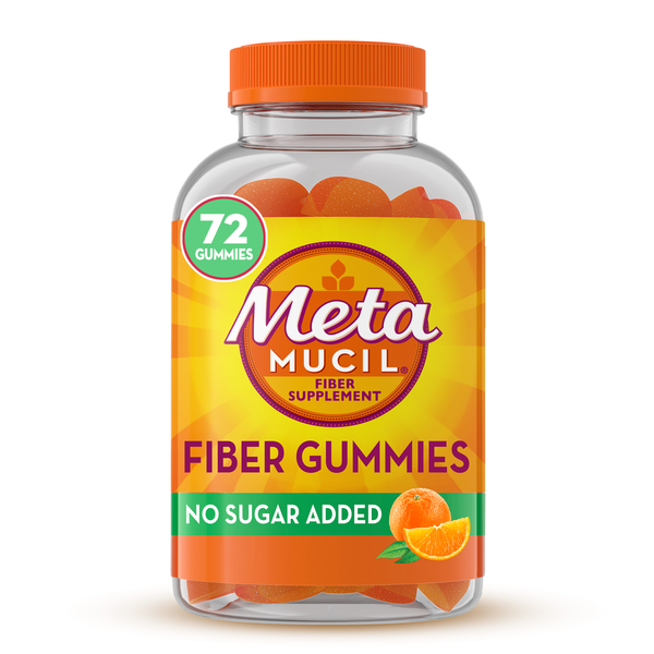 Digestive Health Metamucil Fiber Supplement Gummies, Sugar Free Orange Flavor hero