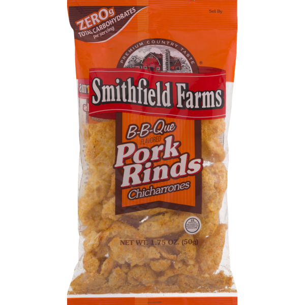 Chips & Pretzels Smithfield Farms Pork Rinds B-B-Que hero