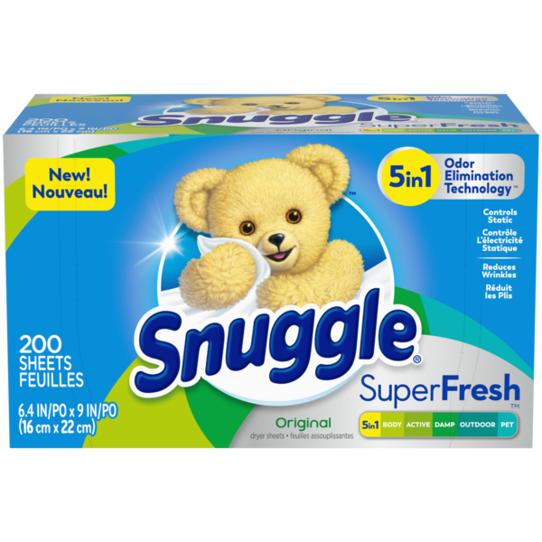 Diapers & Wipes Snuggle Fabric Softener Dryer Sheets SuperFresh Original hero