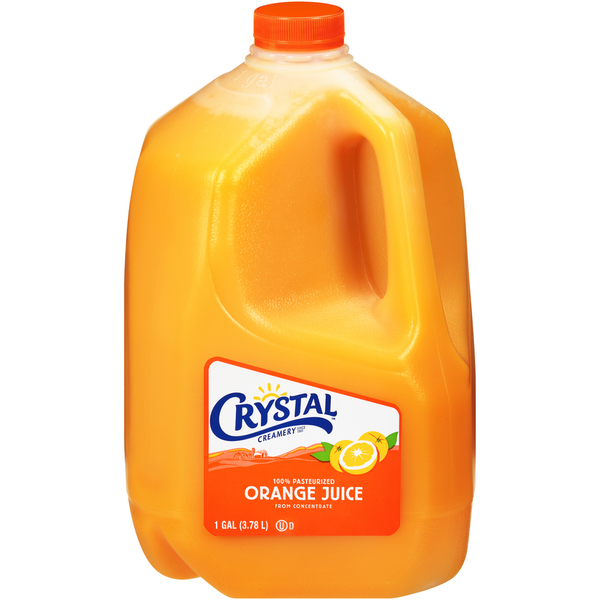 Refrigerated Crystal Creamery 100% Pasteurized Orange Juice from Concentrate hero