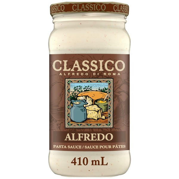 Condiments Classico Alfredo Spaghetti Pasta Sauce hero