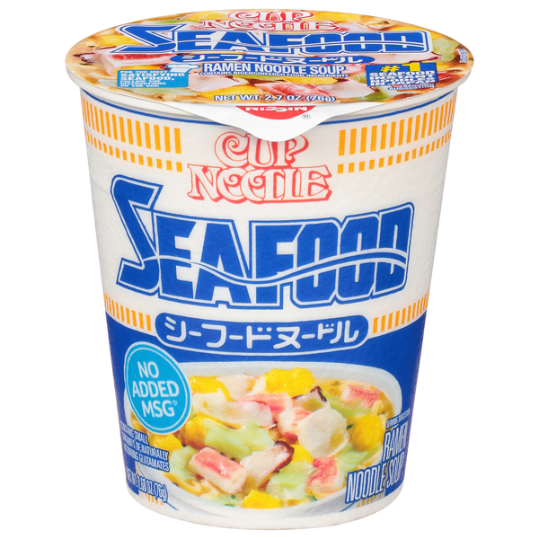 Instant Foods Nissin Ramen Noodle Soup, Seafood hero