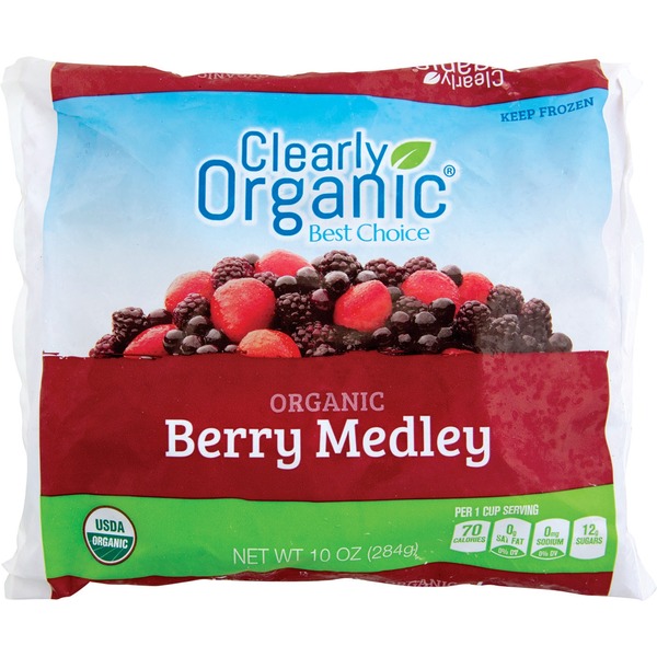 Frozen Dessert Best Choice Clearly Organic Berry Medley Strawberries, Blackberries, Blueberries, Raspberries hero