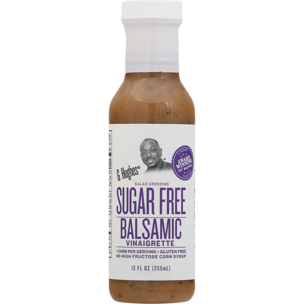 Salad Dressing & Toppings G Hughes Vinaigrette, Sugar Free, Balsamic hero