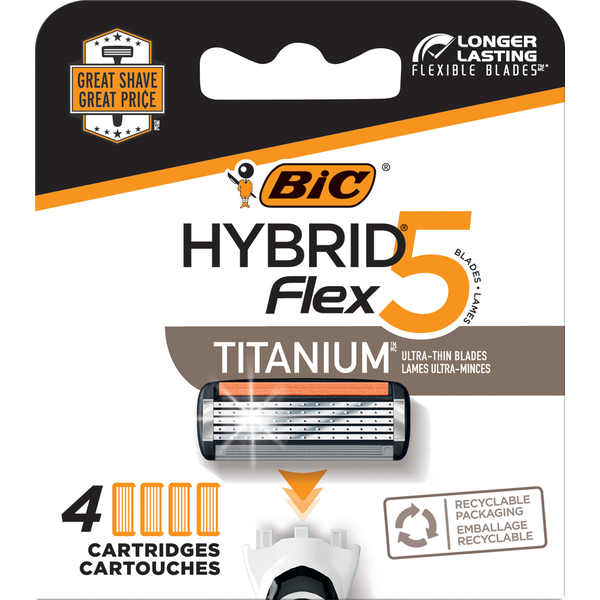 Shave Needs BIC Flexible Blades & Cartridges, 5 Blades hero