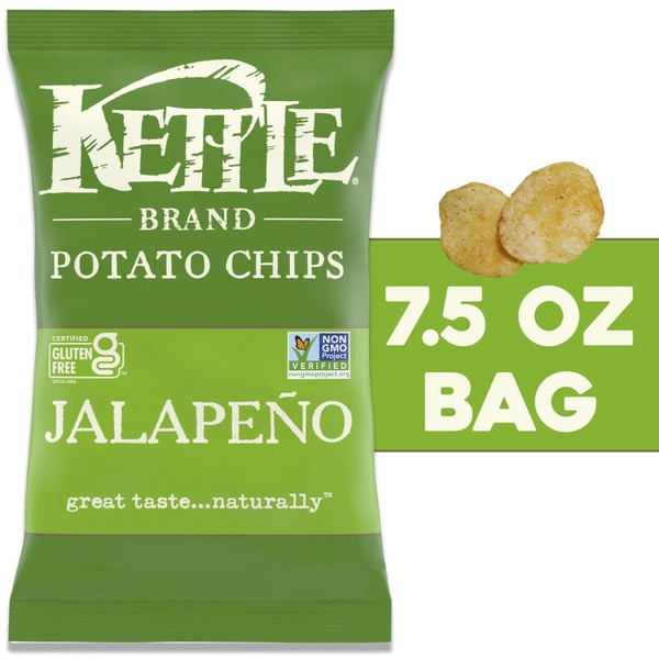 Chips & Pretzels Kettle Chips Jalapeno Kettle Potato Chips hero