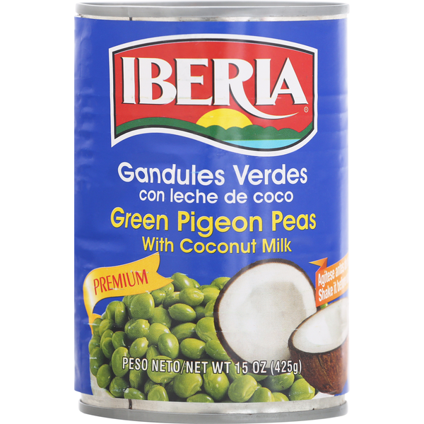 Iberia Pigeon Peas with Coconut Milk, Green, Premium hero