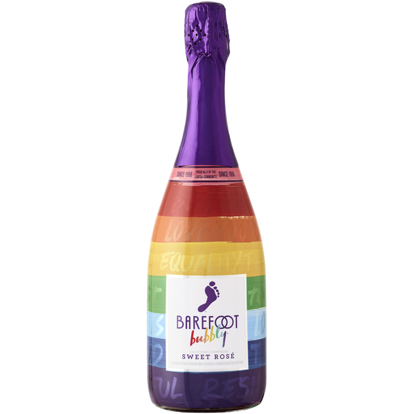 Rosés Barefoot Brut Rose Champagne Sparkling Wine Limited Time Pride Package hero