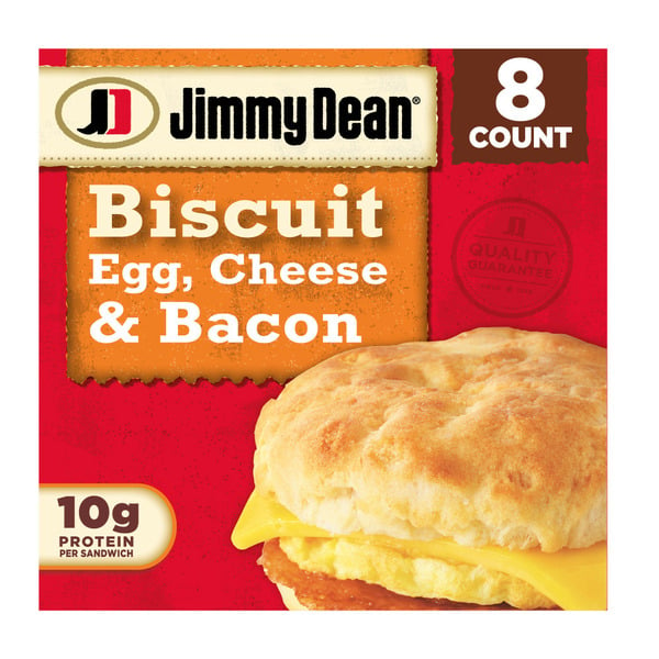 Frozen Breakfast Jimmy Dean Bacon, Egg & Cheese Biscuit hero