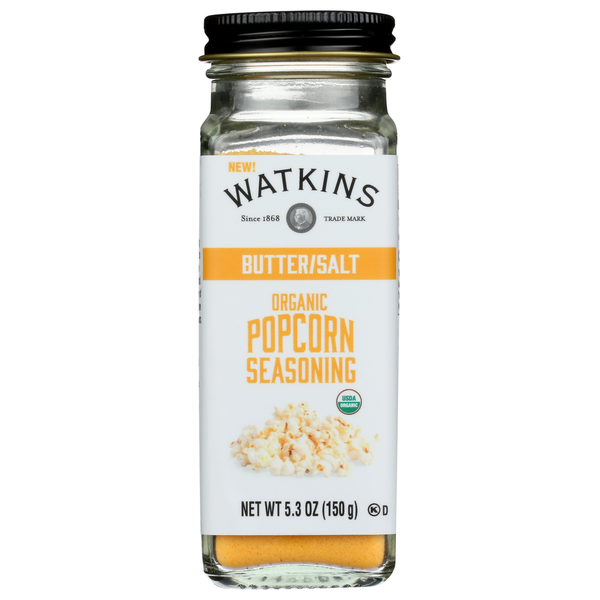 Spices & Seasonings Watkins Gourmet Organic Spice Jar, Butter/Salt Popcorn Seasoning hero