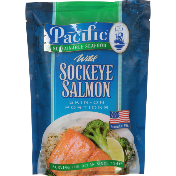 Packaged Seafood Pacific Seafood Sockeye Salmon, Wild hero