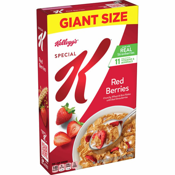 Cereal Kellogg’s Special K Breakfast Cereal, Family Breakfast, Fiber Cereal, Red Berries hero