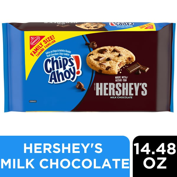 Packaged Cookies Chips Ahoy! Milk Chocolate Chip Cookies, Family Size hero