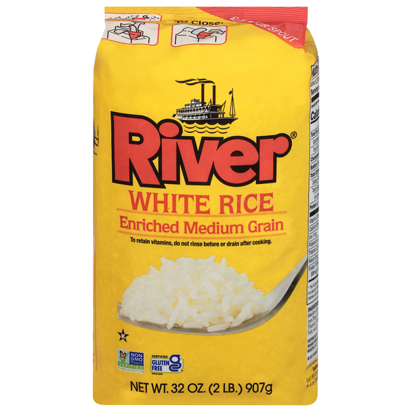 Grains, Rice & Dried Goods River Rice, White, Enriched Medium Grain hero