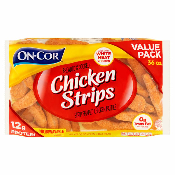 Frozen Meals On-cor Breaded & Cooked Chicken Strips hero