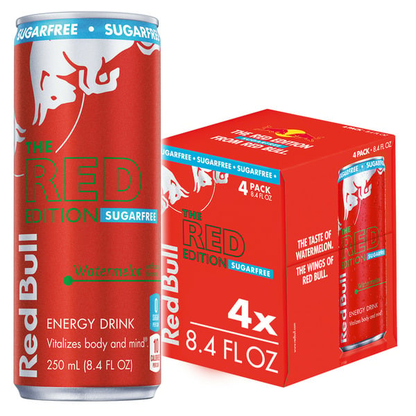 Energy & Sports Drinks Red Bull Sugar Free Red Edition Watermelon Energy Drink hero