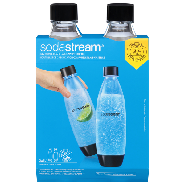 Dish Detergents SodaStream Carbonating Bottle, Dishwasher Safe, 1 Liter hero