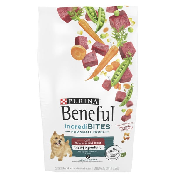 Dry Dog Food Purina Beneful IncrediBites With Farm-Raised Beef, Small Breed Dry Dog Food hero