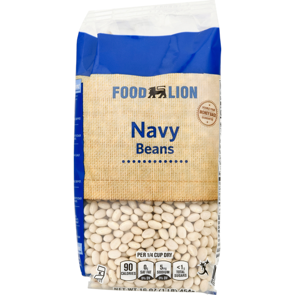 Canned Meals & Beans Food Lion Beans, Navy hero