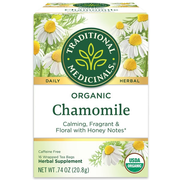 Tea and Lemonade Traditional Medicinals Organic Chamomile, Caffeine Free Herbal Tea hero