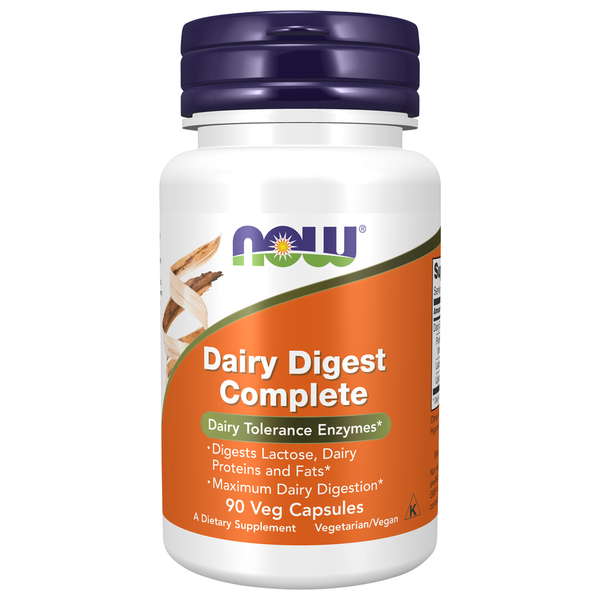 Digestive Aids/Enzymes/Cleanses NOW Dairy Digest Complete hero