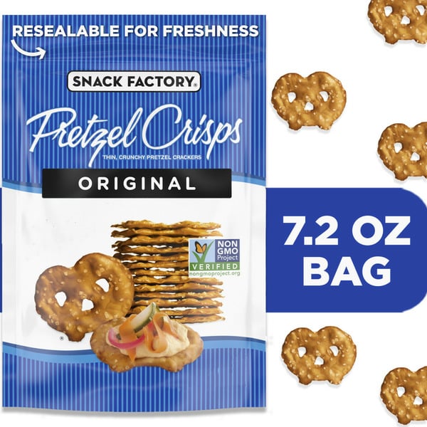 Deli Dips, Spreads, Snacks Snack Factory Original Pretzel Crisps hero