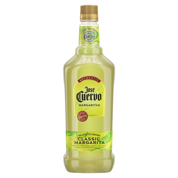 Pre-Mixed Cocktails Jose Cuervo Authentic Margarita Classic Lime Cocktail hero