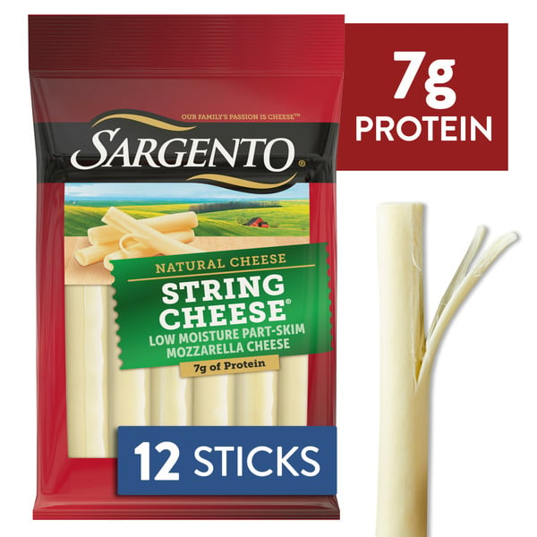 Cheese Sargento Natural String Cheese Snacks hero