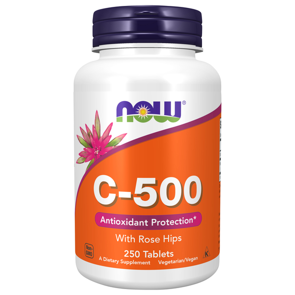 Vitamins & Minerals NOW Vitamin C 500 hero