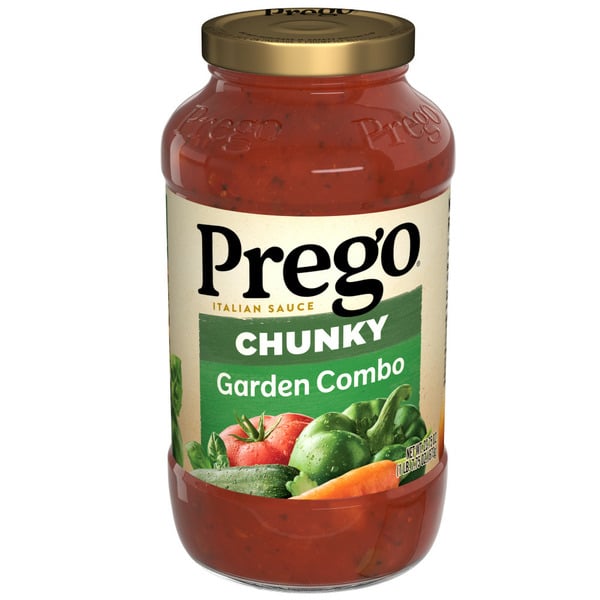 Pasta Sauce & Marinades Prego Chunky Garden Combo Pasta Sauce hero