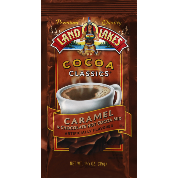 Cocoa & Drink Mixes Land O Lakes Hot Cocoa Mix, Caramel & Chocolate hero