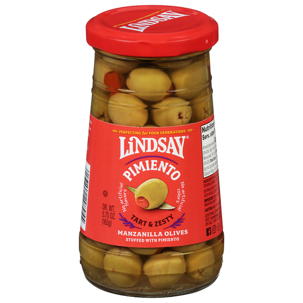 Pickled Goods & Olives Lindsay Spanish Manzanilla Pimiento Stuffed Olives hero