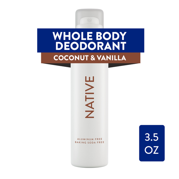 Deodorants Native Coconut & Vanilla Whole Body Deodorant Spray hero