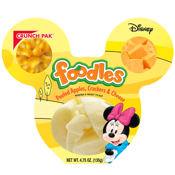 Crackers Crunch Pak Disney Foodles Peeled Apples, Cheese, & Crackers hero