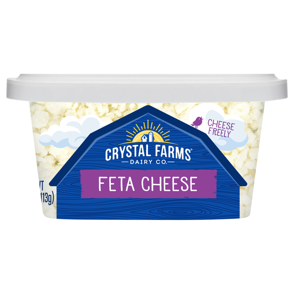 Packaged Cheese Crystal Farms Cheese, Feta, Crumbled hero