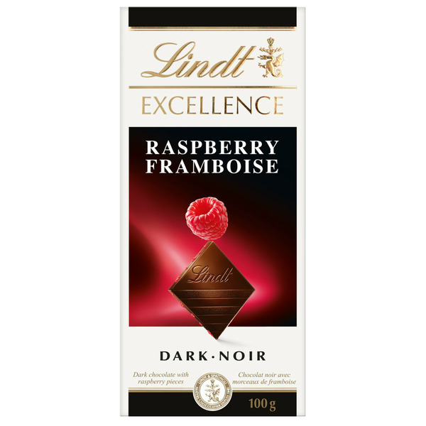 Candy & Chocolate Excellence Raspberry Dark Chocolate Bar, 100g hero